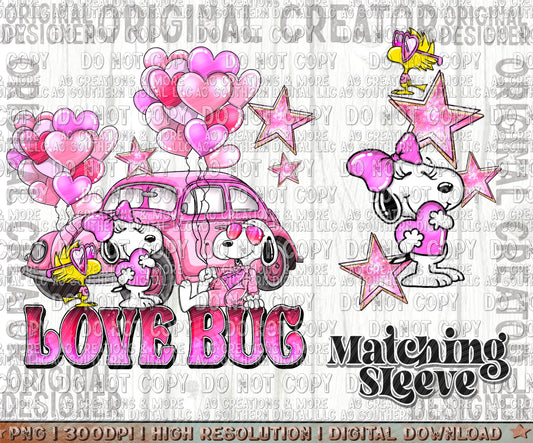 Love Bug sleeve set Digital Download