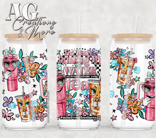 Mind your business 16oz Glass Digital