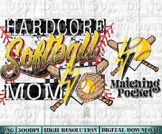 Hardcore softball mom Digital Download