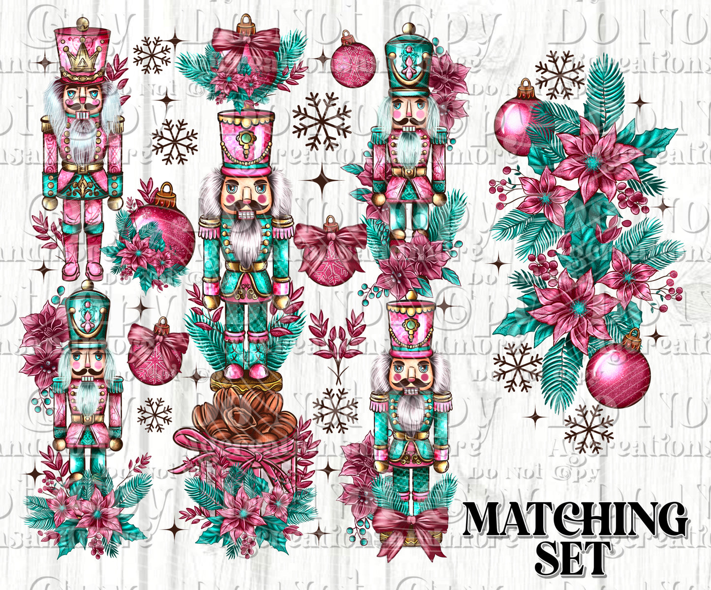 Nutcracker set Digital Download PNG