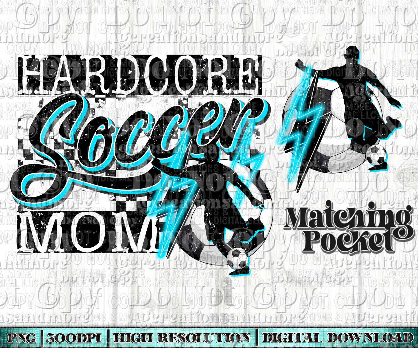 Hardcore soccer boy mom Digital Download