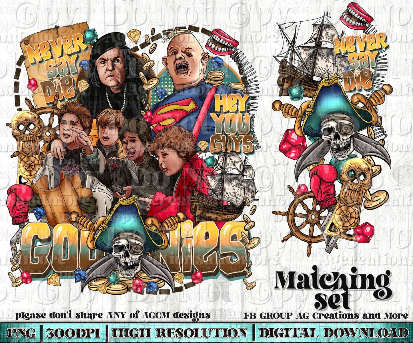 Never say die Digital Download PNG