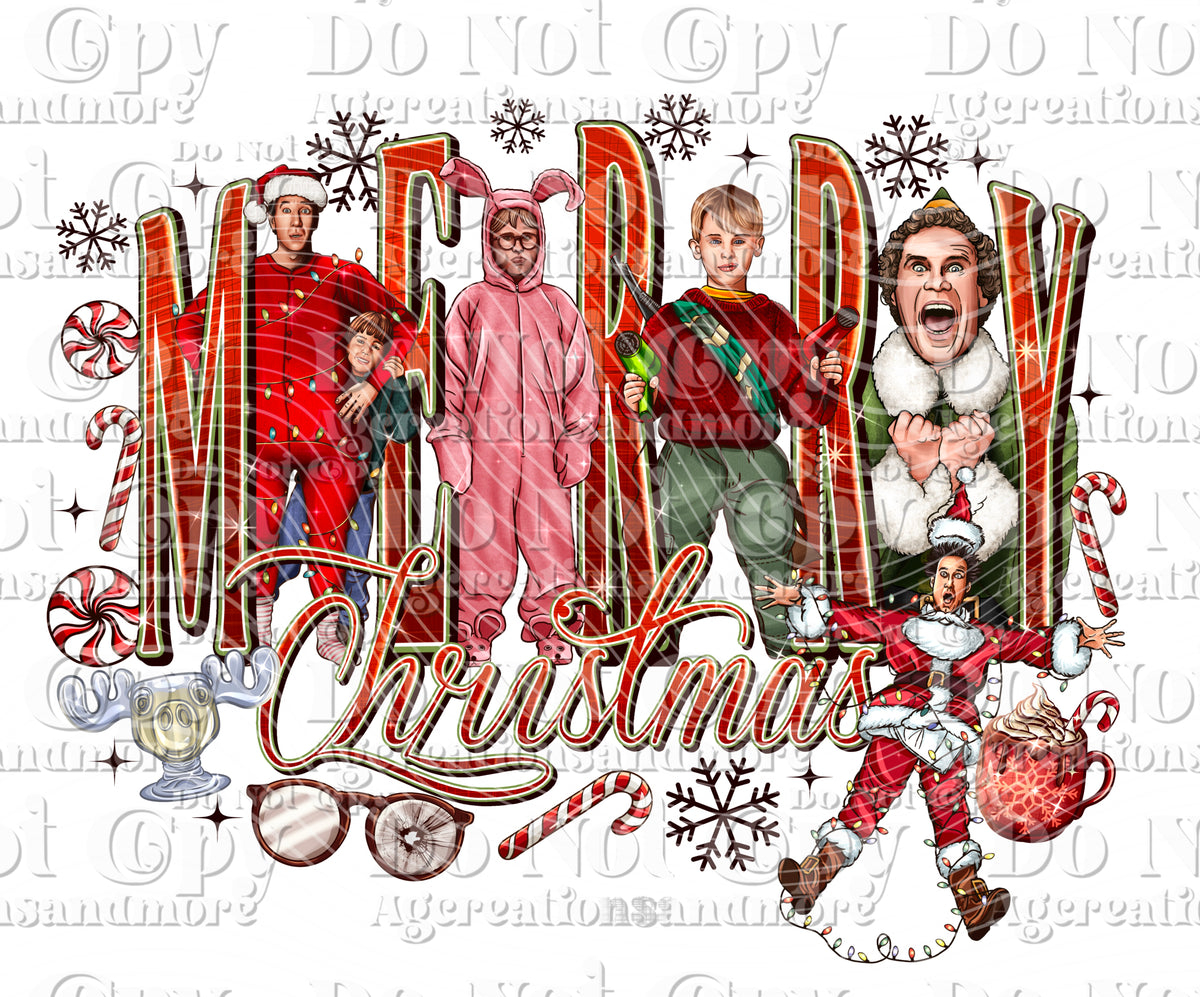 Christmas squad, Digital Download PNG