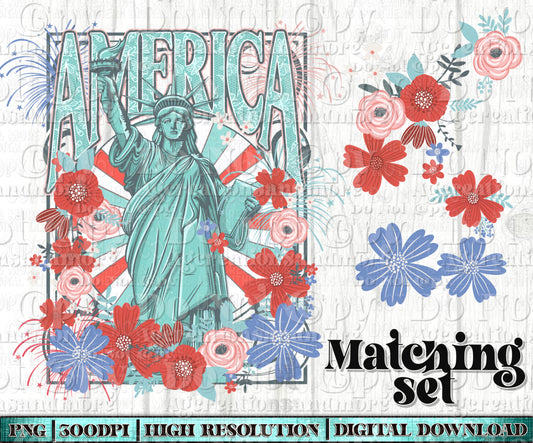 Liberty floral set Digital Download