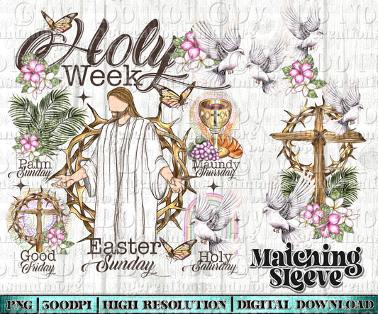 Holy Week sleeve set Digital Download