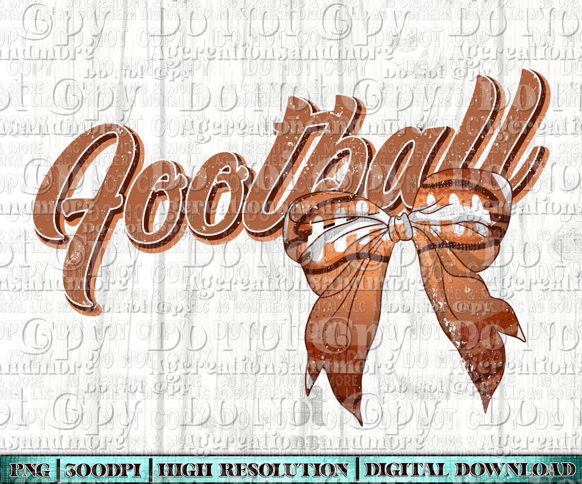 Football bow Digital Download