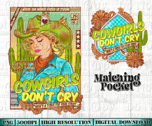 Cowgirls Don’t Cry matching set Digital Download