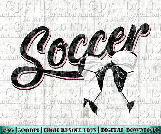 Soccer Bow Digital Download