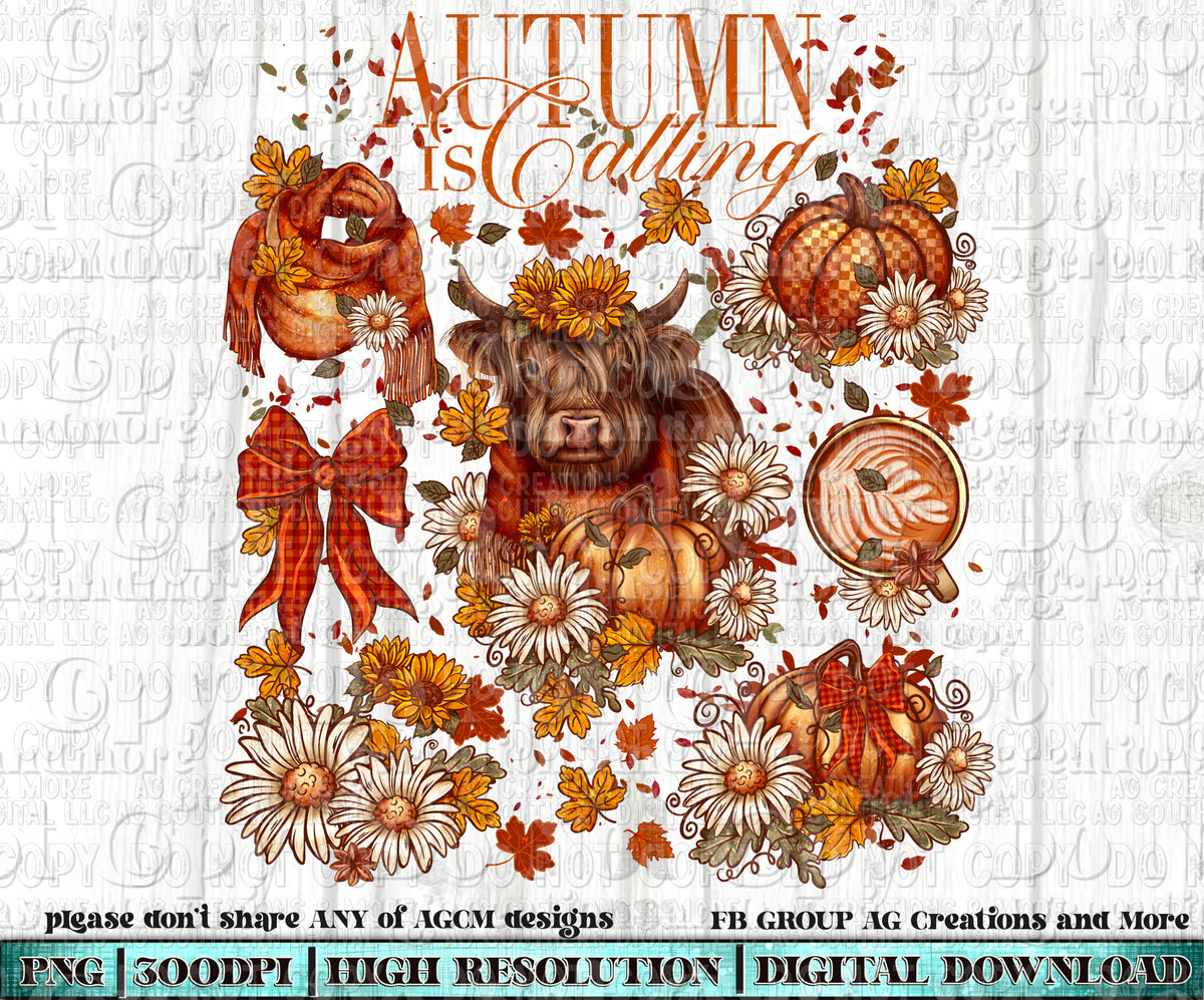 Autumn is calling digital download PNG