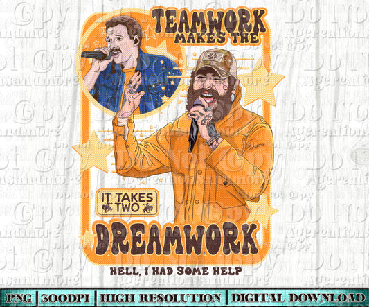 Teamwork Dreamwork Digital Download PNG