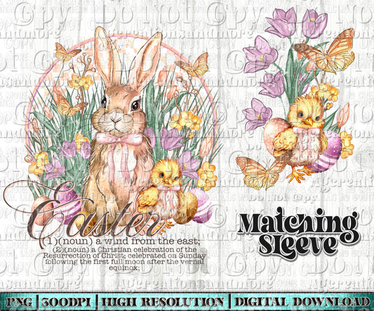 Easter bunny sleeve set Digital Download