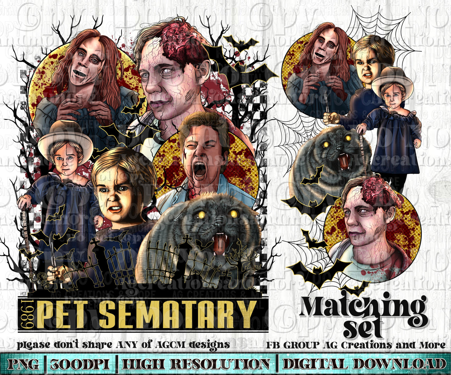 Church Sematary Digital Download PNG