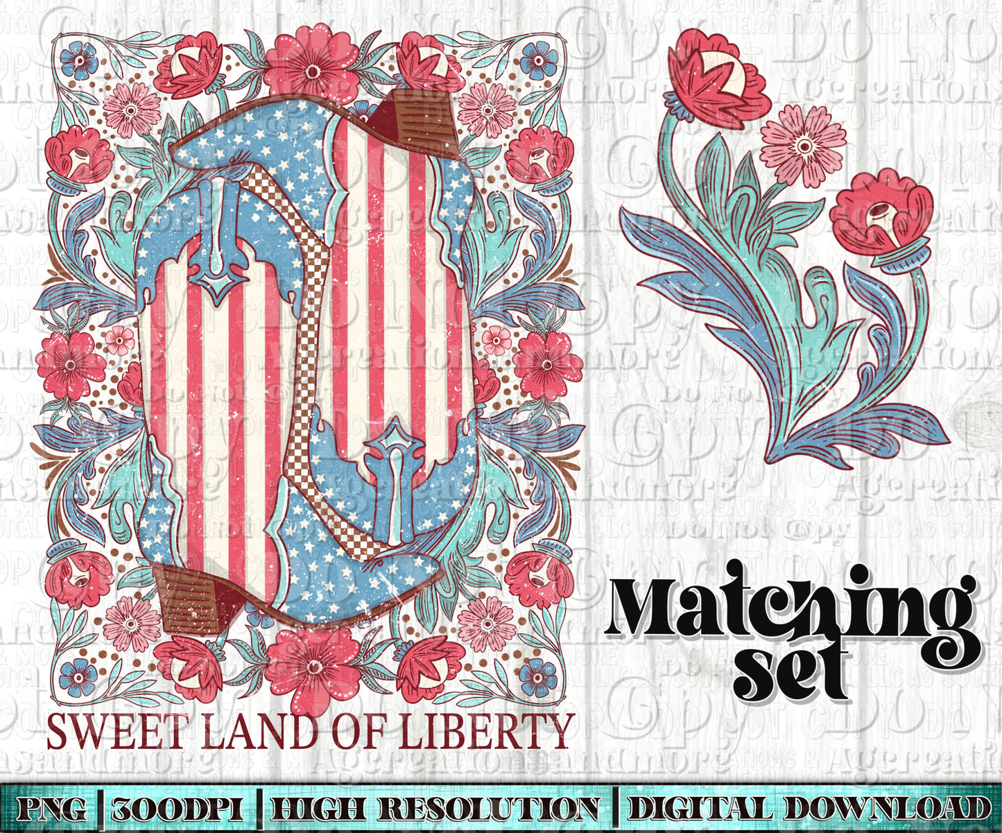 Sweet land of liberty set Digital Download