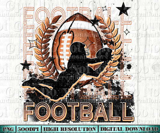 Football Digital Download PNG