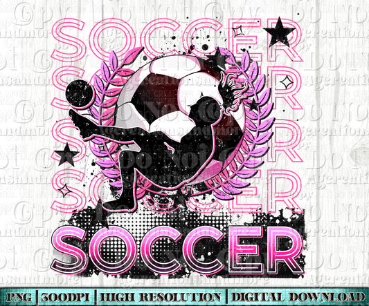 Soccer Girl Digital Download PNG