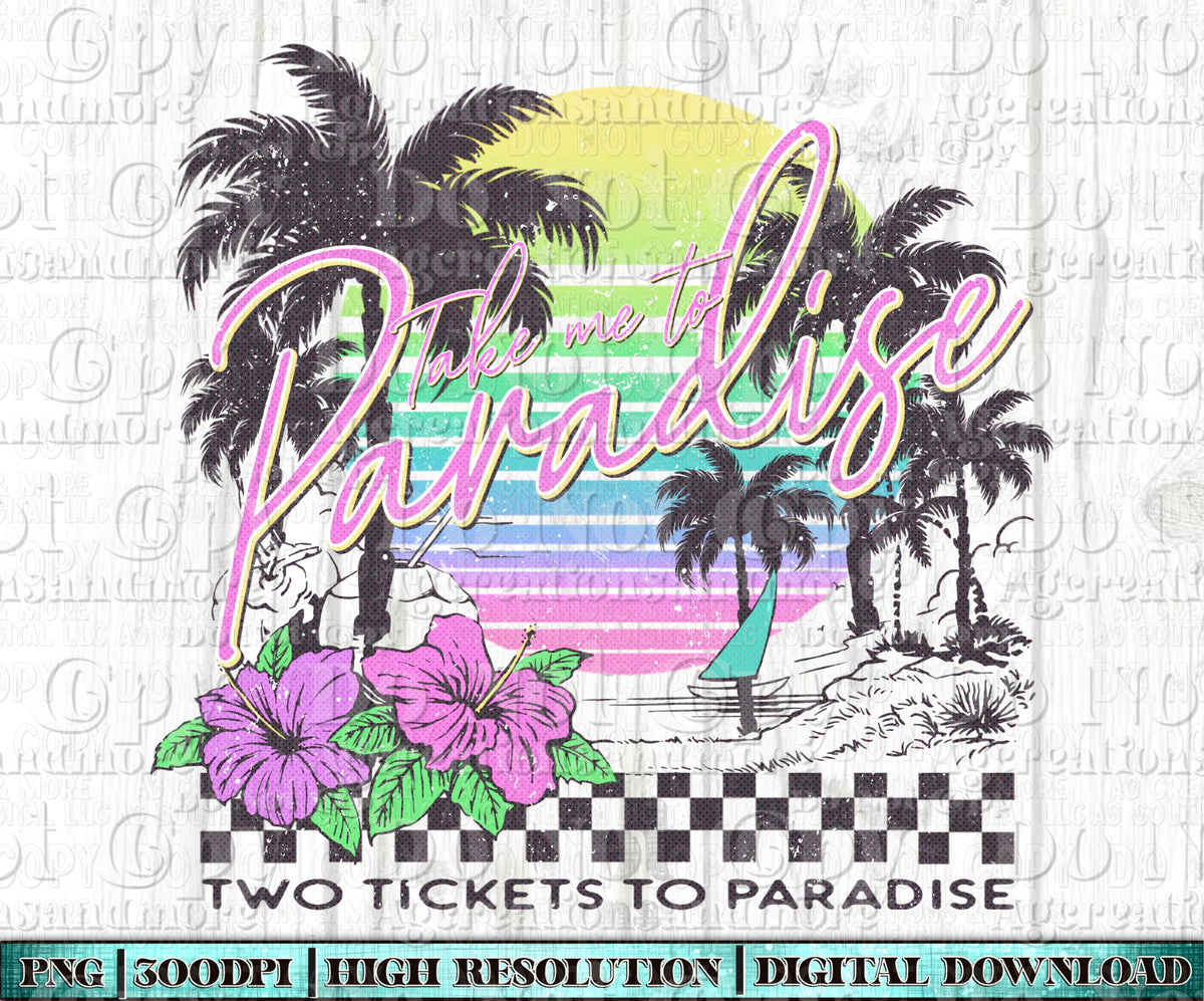 Paradise Digital Download PNG