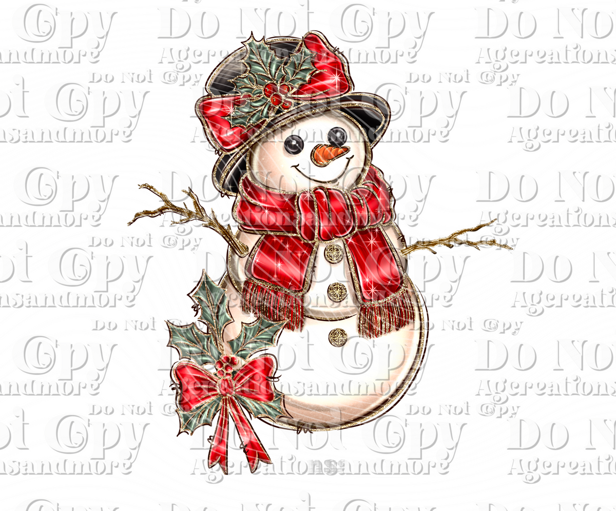 Snowman Digital Download PNG