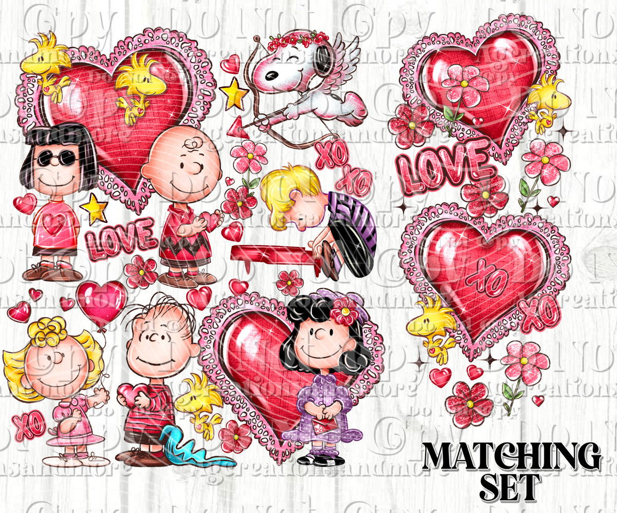 Peanut Valentine Set Digital Download PNG