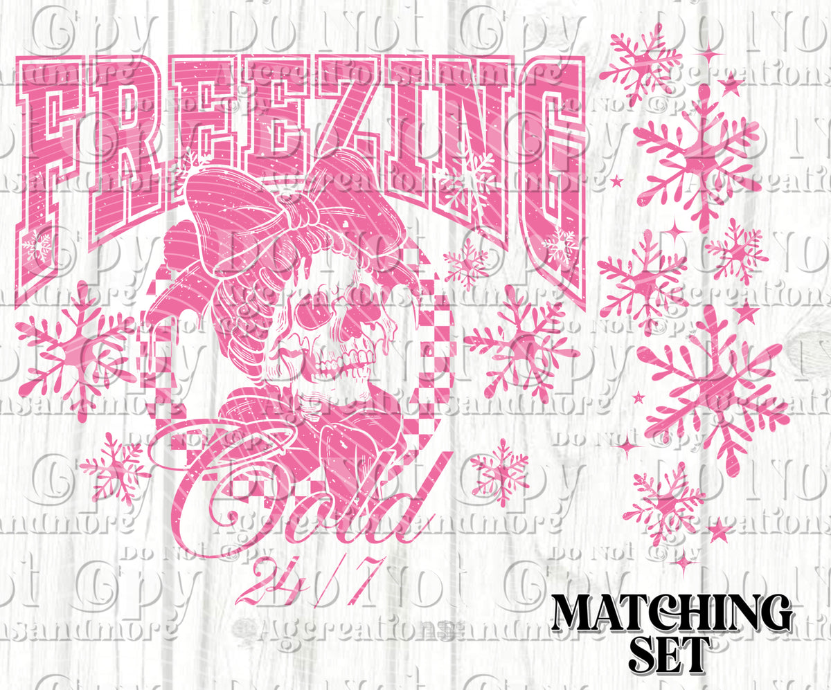 Freezing Pink Set Digital Download PNG