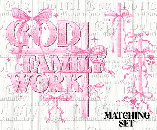 God Family Work Set Digital Download PNG