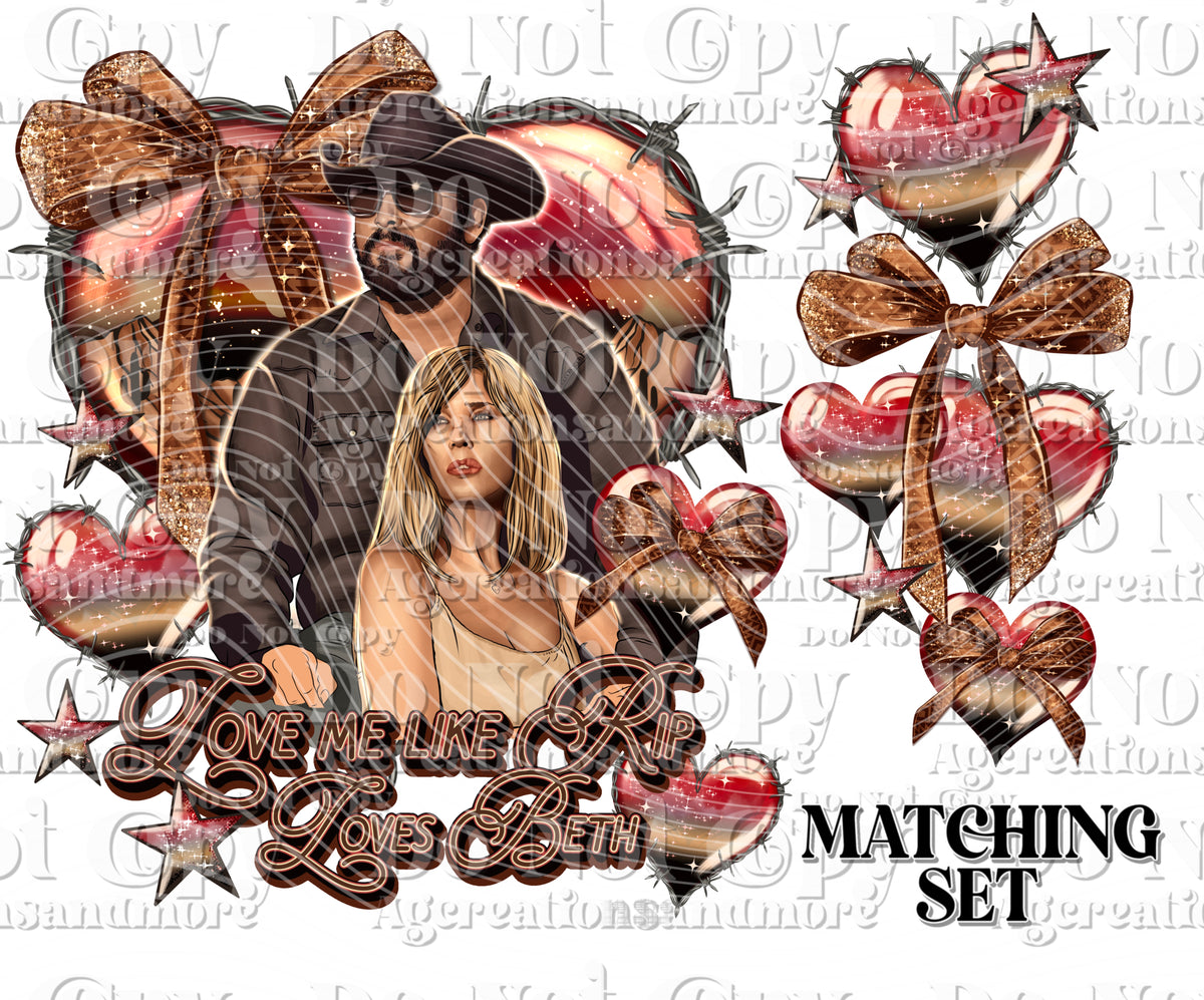 Western Love Set Digital Download PNG