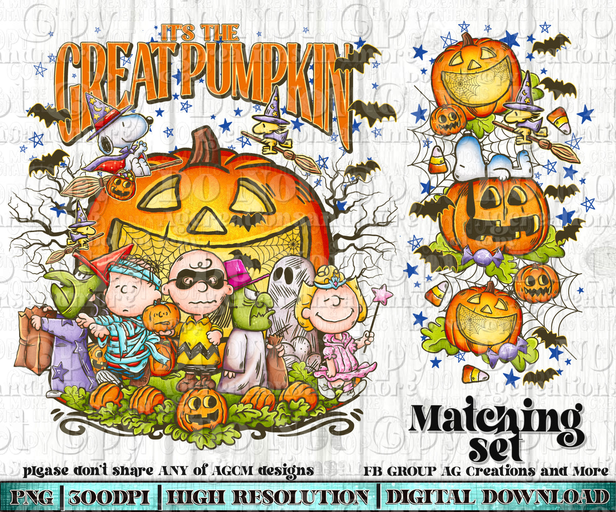 Pumpkin set Digital Download PNG