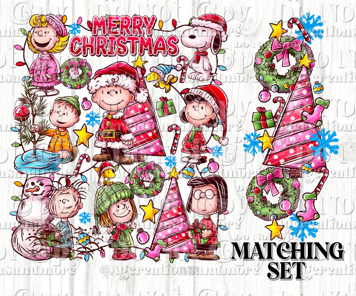 Merry Christmas  Set  Digital Download PNG