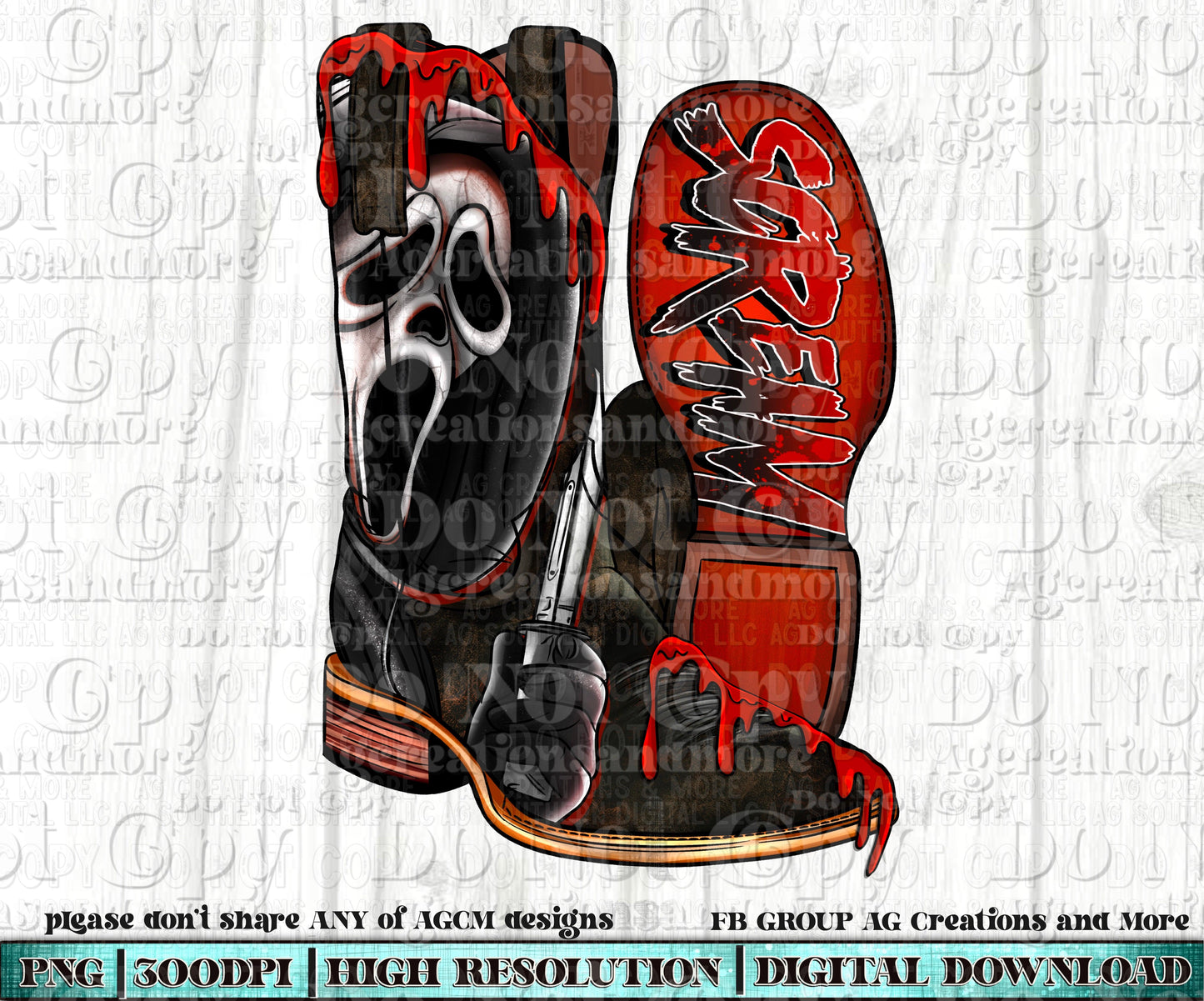 Cowboy Killer boots digital download PNG