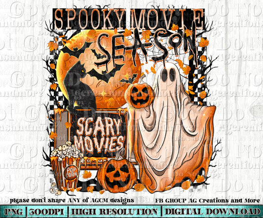 Ghost Spooky Movie Digital Download PNG