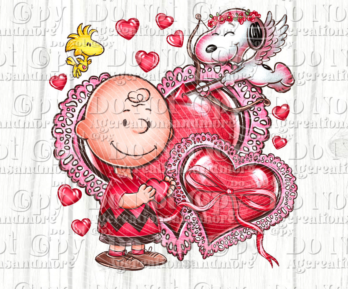 Peanut Valentine CB Set Digital Download PNG