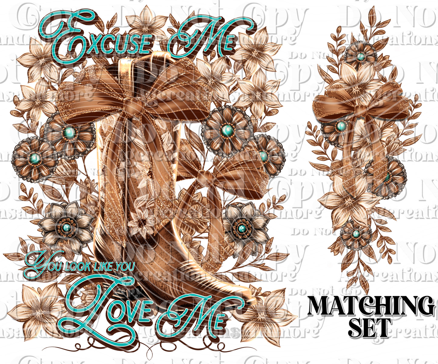 Excuse Me Blue Set Digital Download PNG