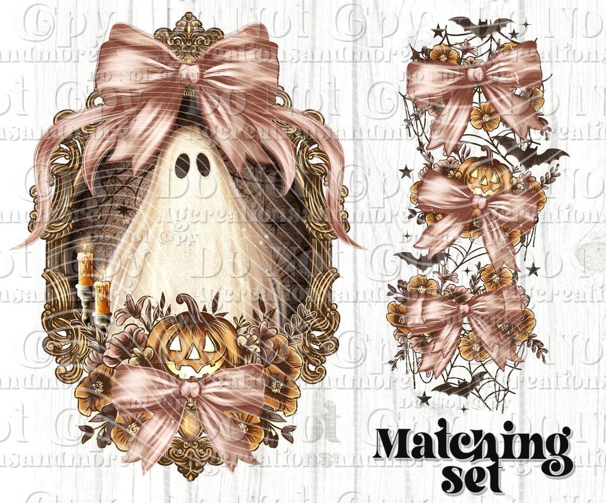 Vintage Ghost set  Digital Download PNG