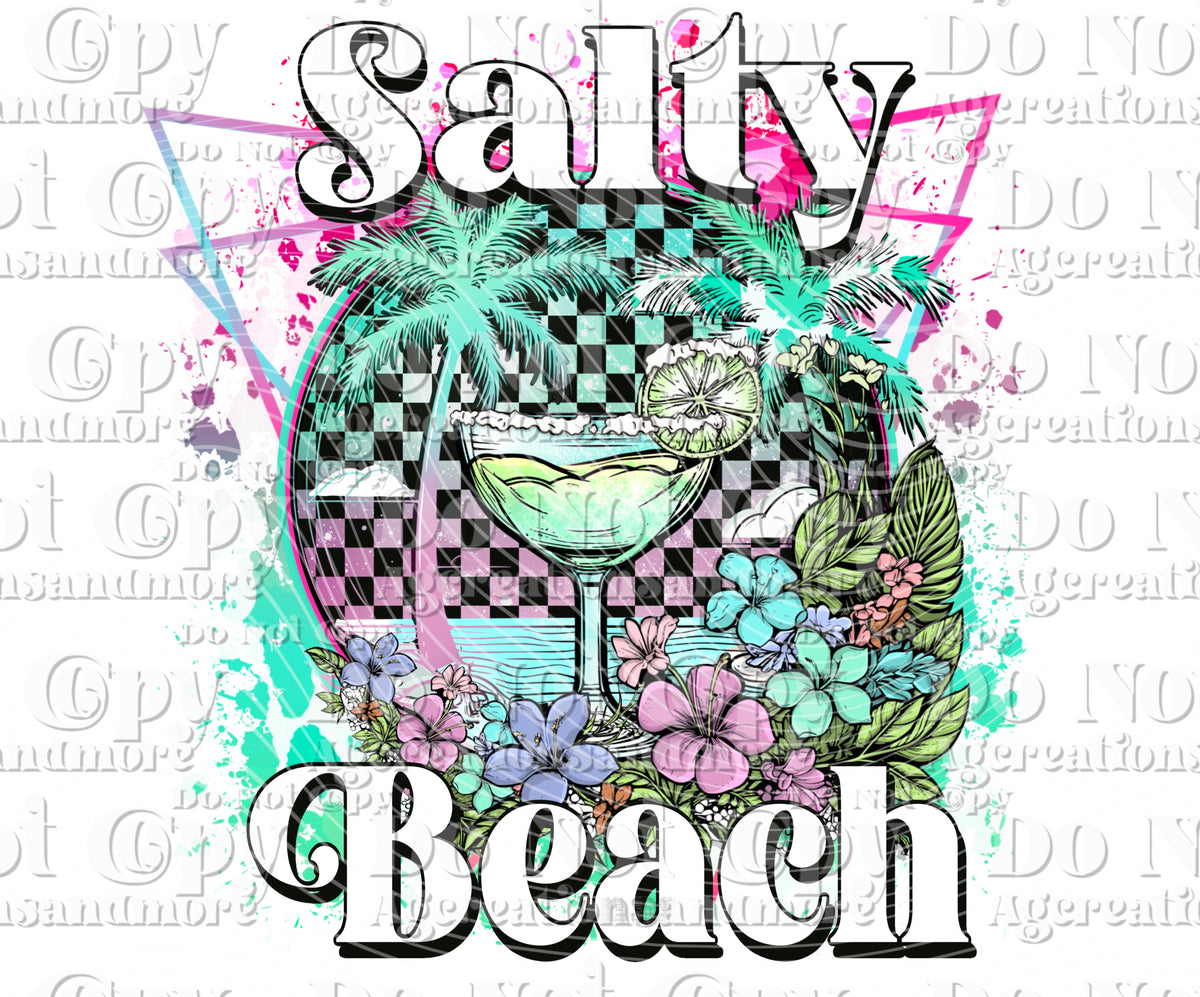 Salty Beach Digital Download PNG