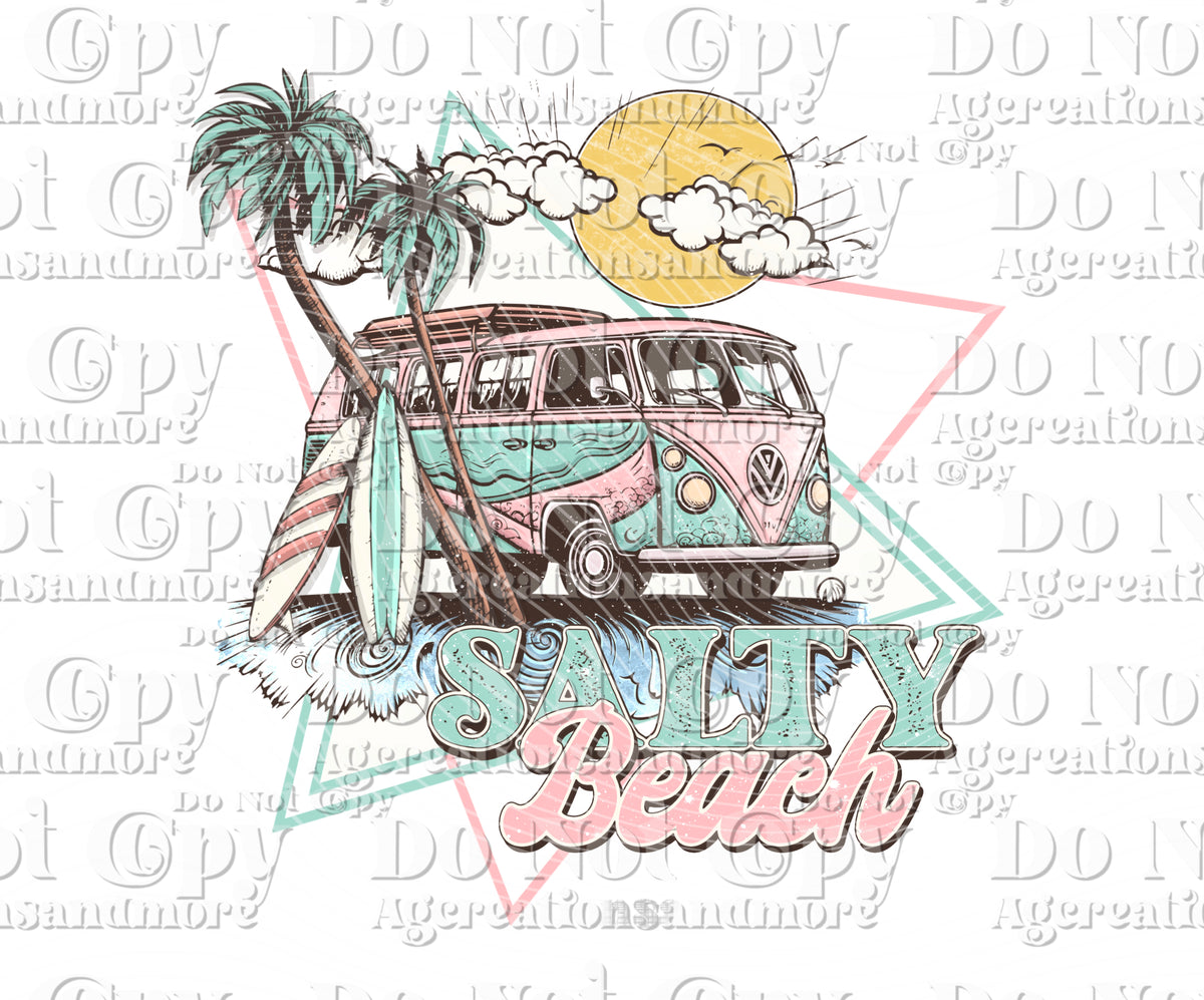 Salty Beach Digital Download PNG