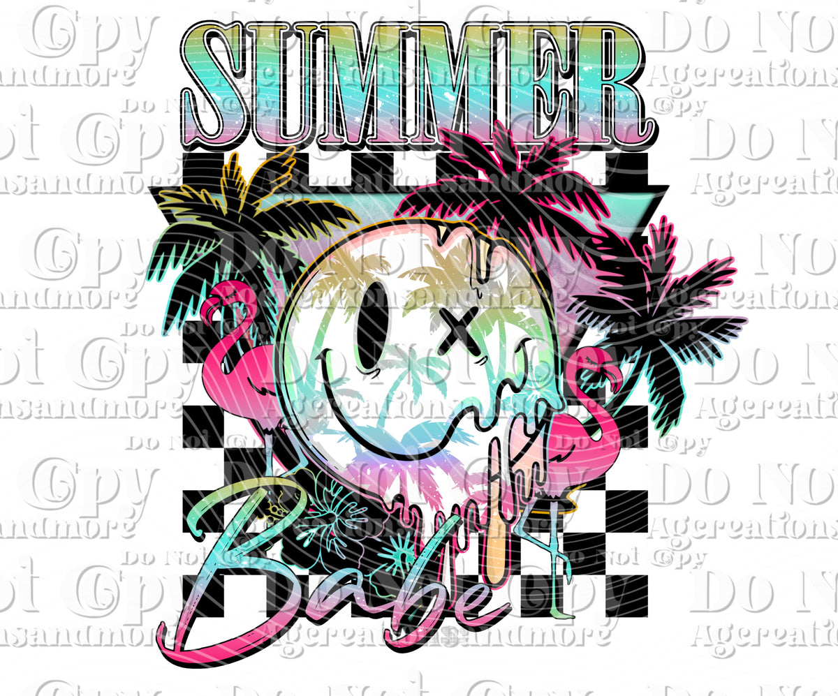 Summer Babe Digital Download PNG