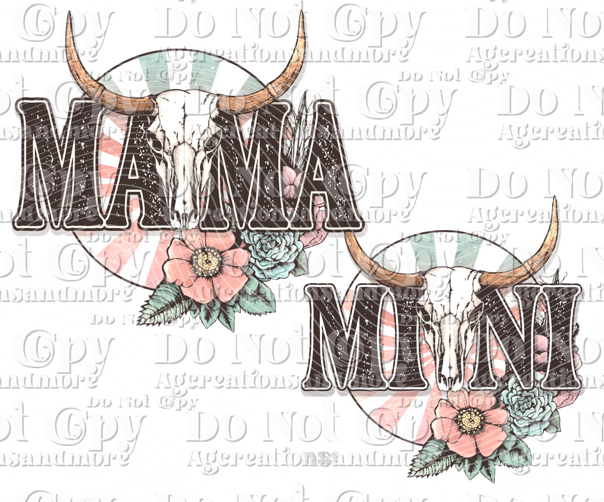 Mama and Mini Digital Download PNG