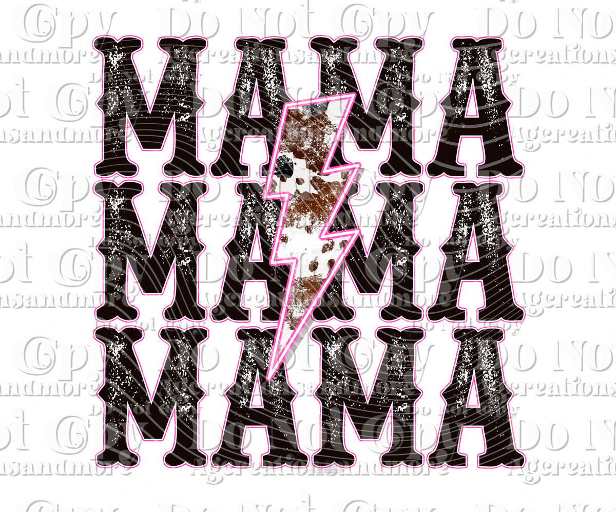 MAMA lighting bolt Digital Download PNG