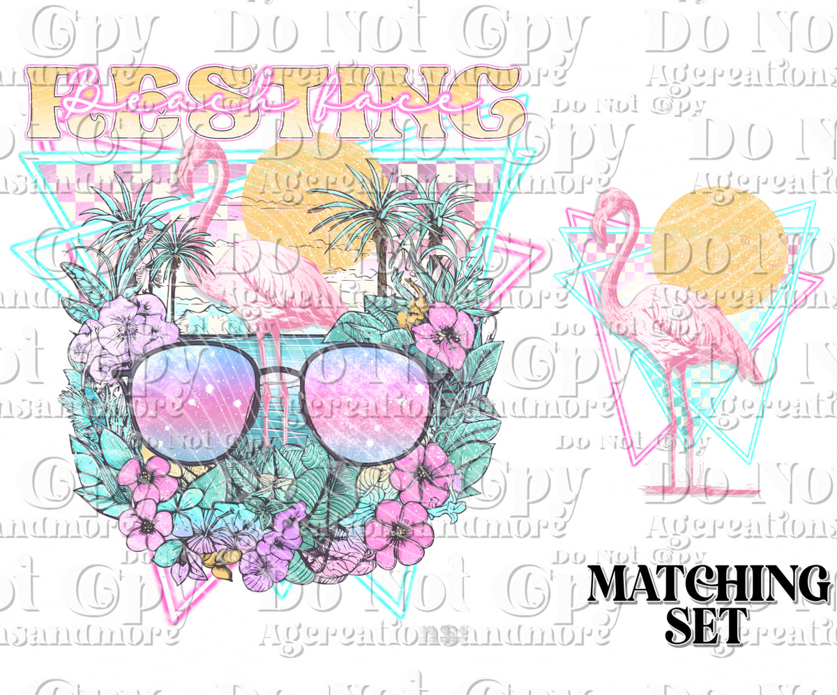 Resting Beach Face Digital Download PNG