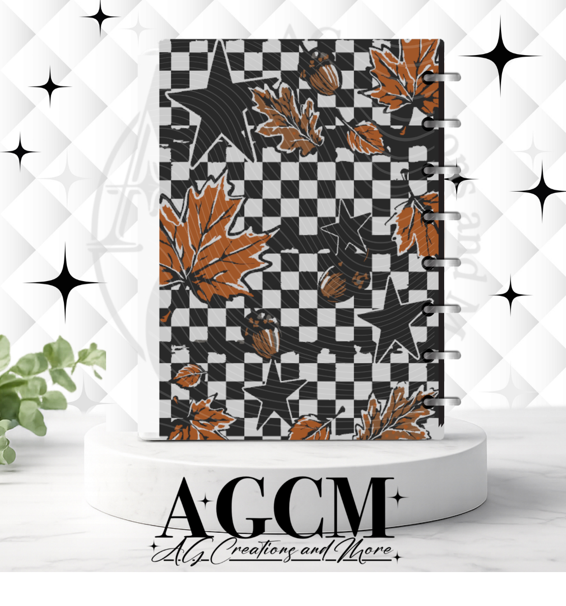 Fall Racoon Notebook Cover 3mf