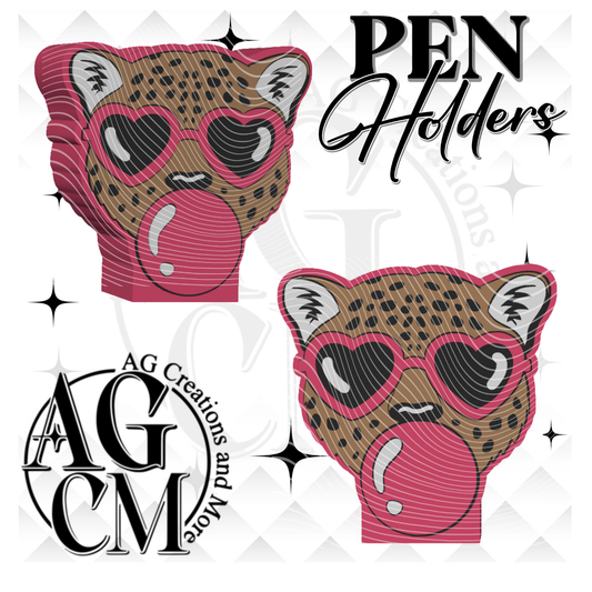 Cheeta Bubblegum Pen Holder 3MF File