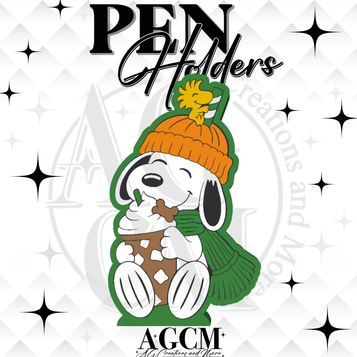 Green Pup 3D Pen Holder 3MF / STL File