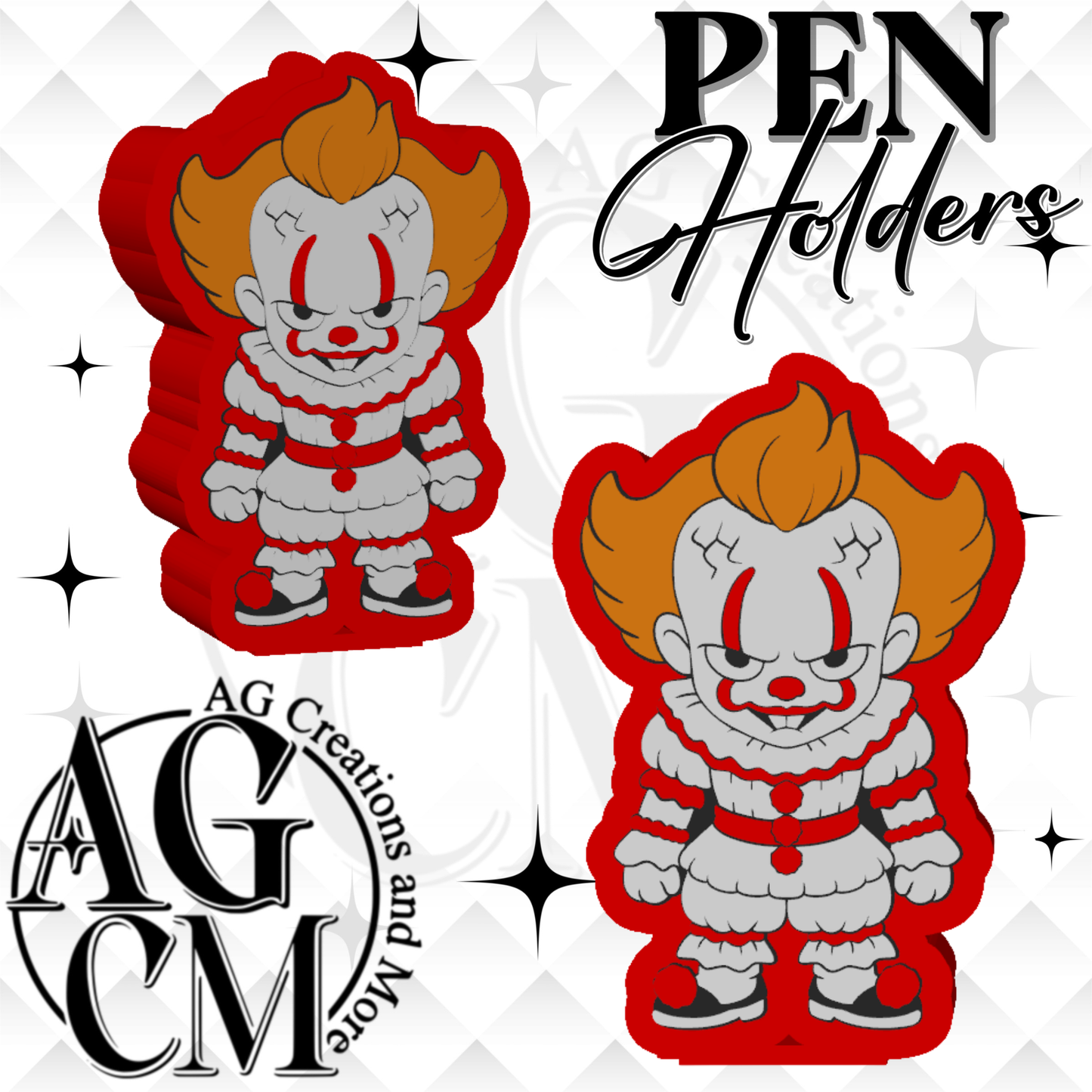 Clown 3D Pen Holders (wholesale)