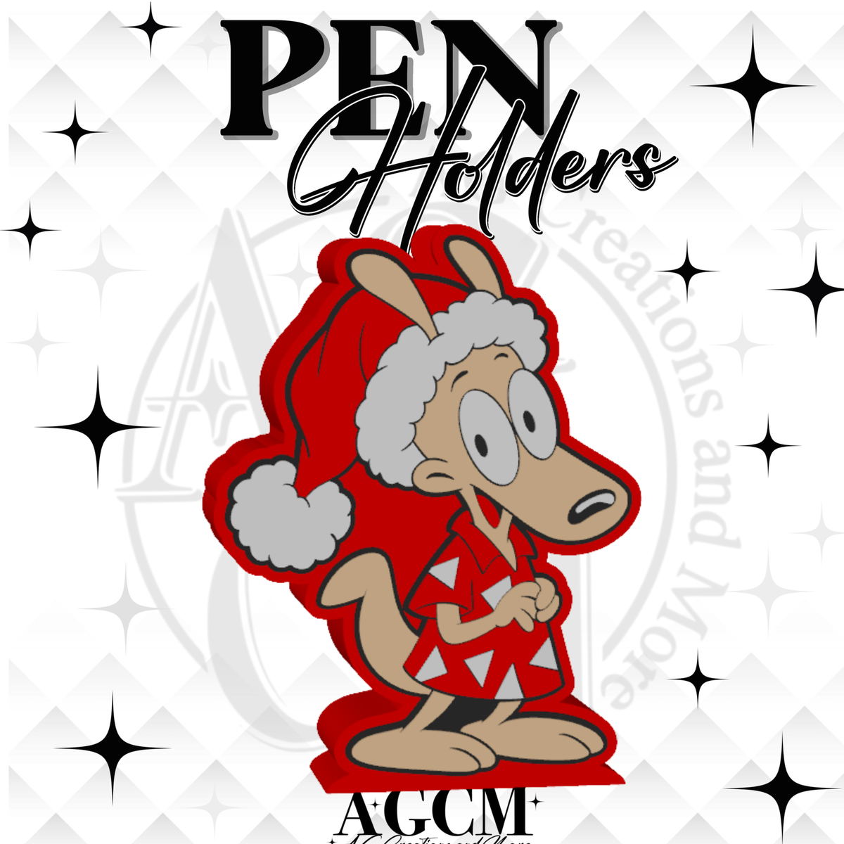 90s Wacky Wallaby 3D Pen Holders (wholesale)