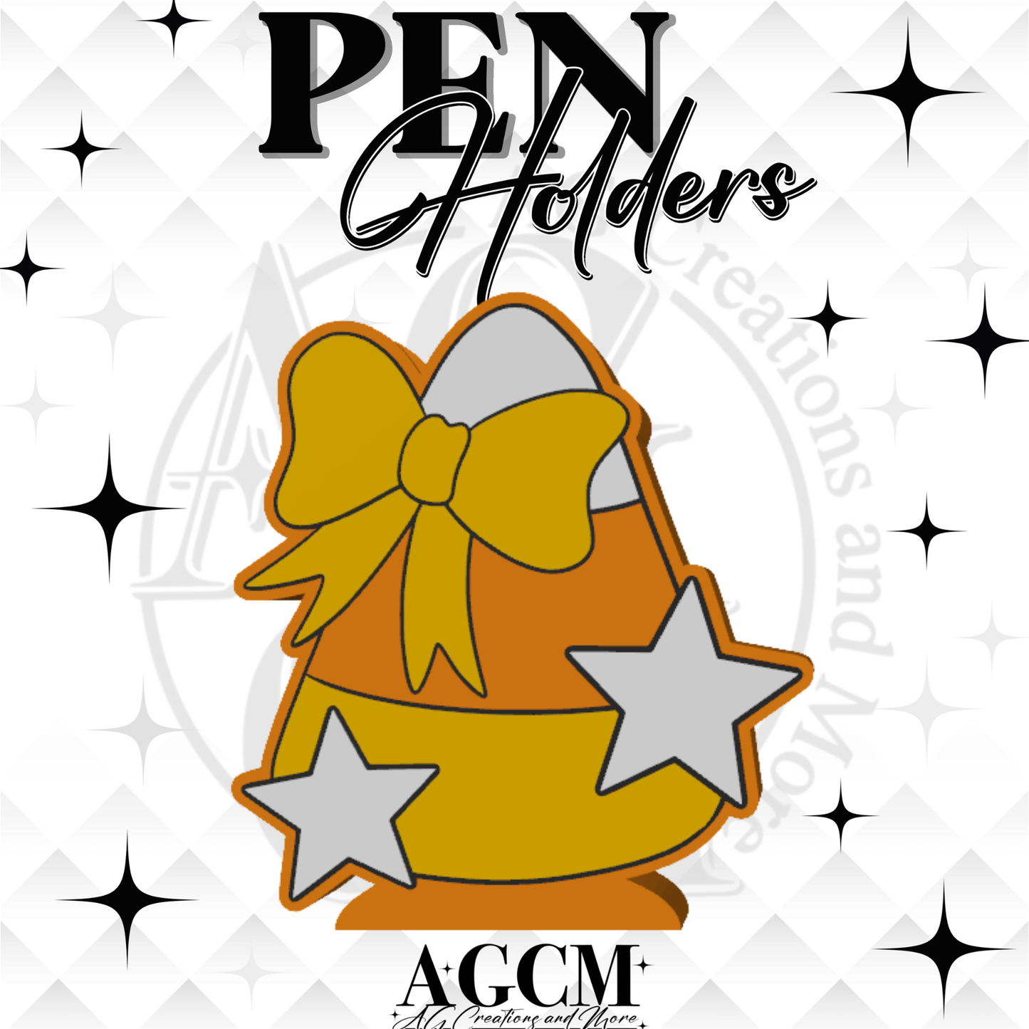 Candy Corn 3D Pen Holder 3MF / STL File