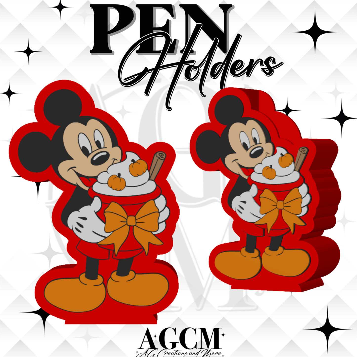 Fall Mouse 3D Pen Holder 3MF / STL File