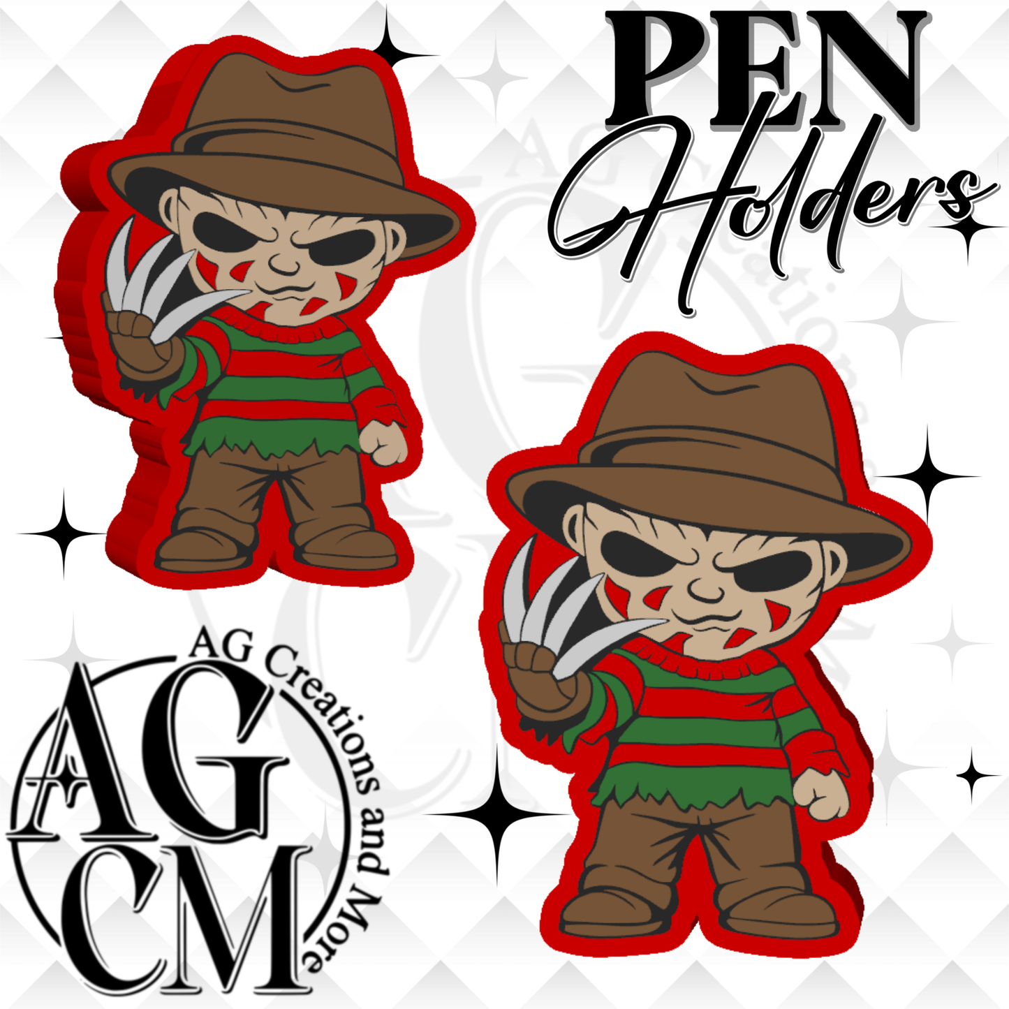 Elm Street 3D Pen Holder 3MF / STL File