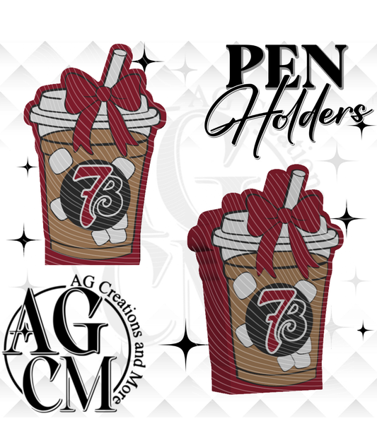 Marron Ice Coffee Drink 7B Pen Holder 3MF File