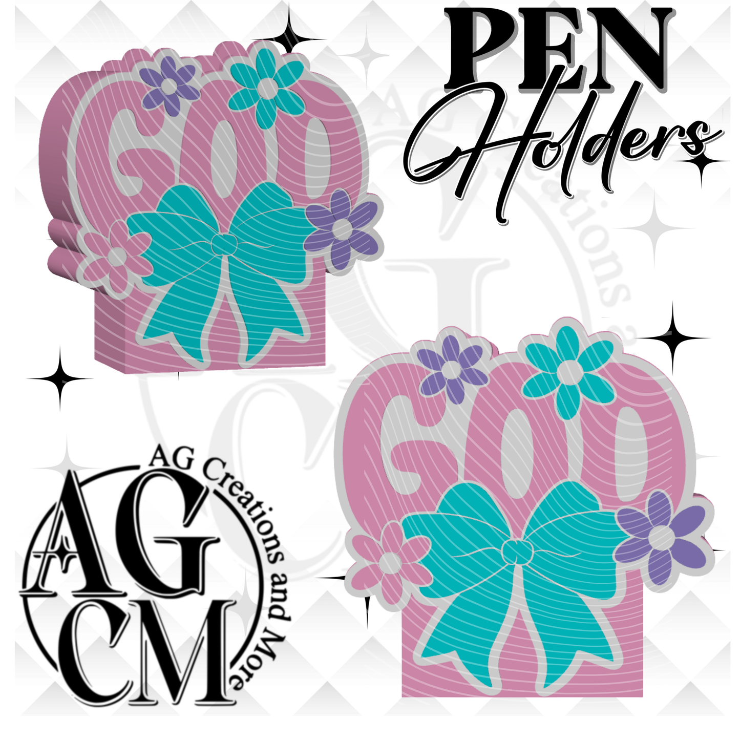 God Pen Holder 3MF File