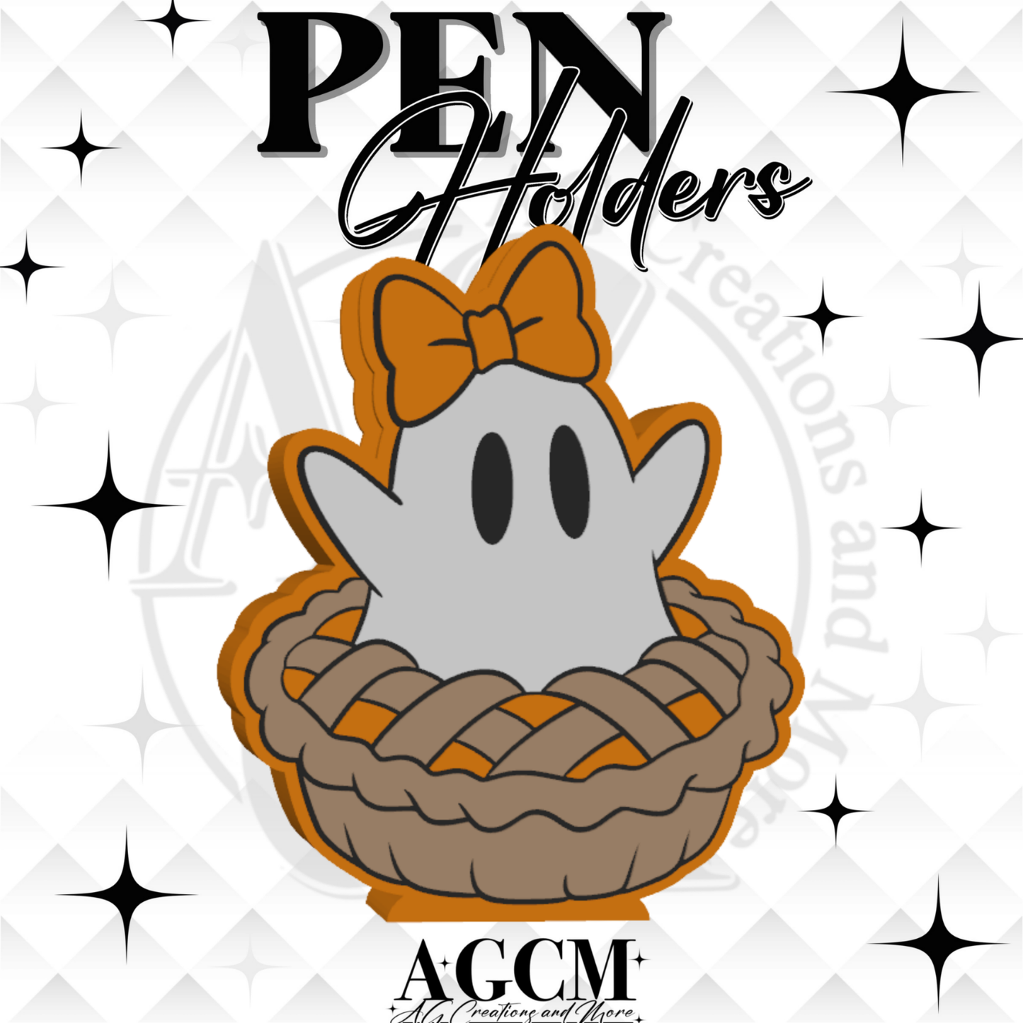 Ghost Pie 3D Pen Holder 3MF / STL File