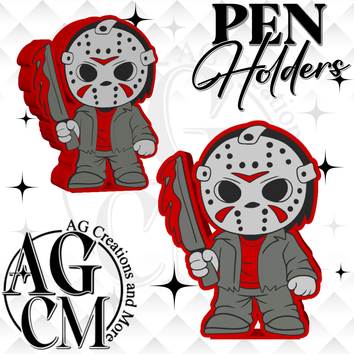 Scary Guy (2nd version)  3D Pen Holders (wholesale)